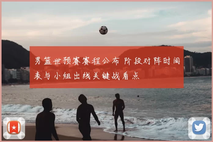 男篮世预赛赛程公布 阶段对阵时间表与小组出线关键战看点